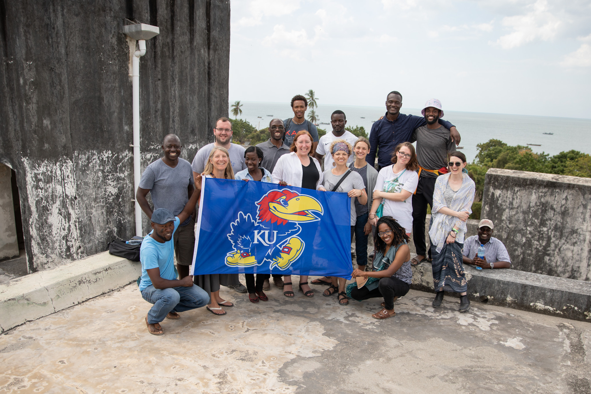 Students visit Kaole ruins, Bagamoyo Stone Town. with ColLAB an international, interdisciplinary, experiential-learning, research program that provides a framework for a diverse group of KU researchers